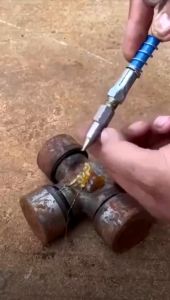 Bơm mỡ bò 2 cánh 6 chấu cao cấp Dụng cụ bơm mỡ bò Đầu bơm mỡ bò