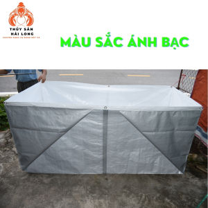 Bể bạt nuôi cá ốc loại cao cấp ánh bạc - đã gia công