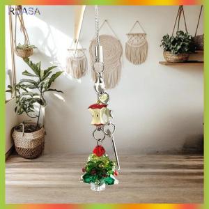 RUASA Sweet Christmas Tree Drift Bottle Four-leaf Clover Pendant Phone Strap Keychain Exquisite Backpack Decoration Accessories Gifts