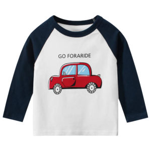 LJMOFA Kids Long Sleeve T-shirt for Boy 1-10 Yrs 100% Cotton Soft Undershirt for Kids Boy