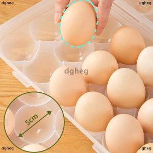 [COD] dgheg 1Pc 12 18 Grid Egg Storage Box With Lid Kitchen Refrigerator Egg Box Egg Drop Rack Household Fridge Egg Organizer Egg Tray