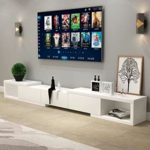 [SG Sellers] TV Cabinet TV Cabinet Coffee Table Combination Retractable Floor Cabinet Small Apartment