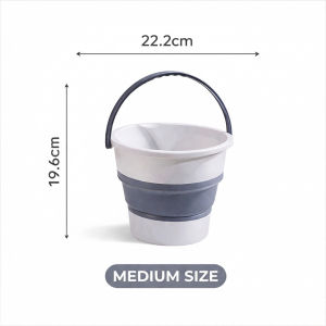 Portable Collapsible Bucket / PP+TPE Material / Foldable Storage / Home and Outdoor
