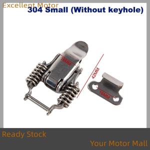 Excellent Ready Stock Stainless steel 304 spring hasp toolbox toggle latches lock wood suitcase buckle hinges Furniture Hardware Accessories