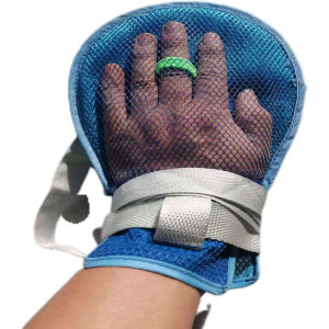 Ready Stock 2 Pcs Hand Restraint Gloves Anti-scratch / Anti-outtubation Finger Control Mitts for Autism Autistic Gloves Patient Safe