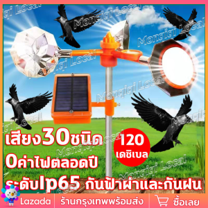เครื่องไล่นกด้วยอัลตราโซนิกพลังงานแสงอาทิตย์ เครื่องไล่นกอัตโนมัติ เครื่องไล่นกด้วยลม ยาขับไล่สัตว์อัลตราโซนิกกลางแจ้งไร้สาย