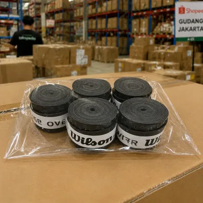 5PCS Termurah Wilson Perforated Overgrip – Ready Stock Grip Tenis Padel Badminton Lengket Anti Slip Menyerap Keringat