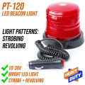 Pentagon PT-120 RED Beacon Light LED Strobe Revolving 10-30V. 