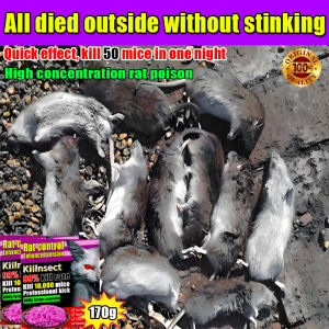 【New Enhanced version】Rat killer poison Dont die in the room big rat killer poison 100% effective Rat lure that mice like to eat Pellet trap Rat Repellant for Home Not smelly Rat Poison kill 100 mice in one night pest control Killer Mouse Repellent Mouse