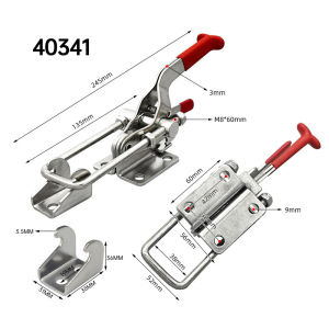 Latch Type Toggle Clamps Adjustable Spring Loaded Lock Buckle Clamp 40323 431 40341