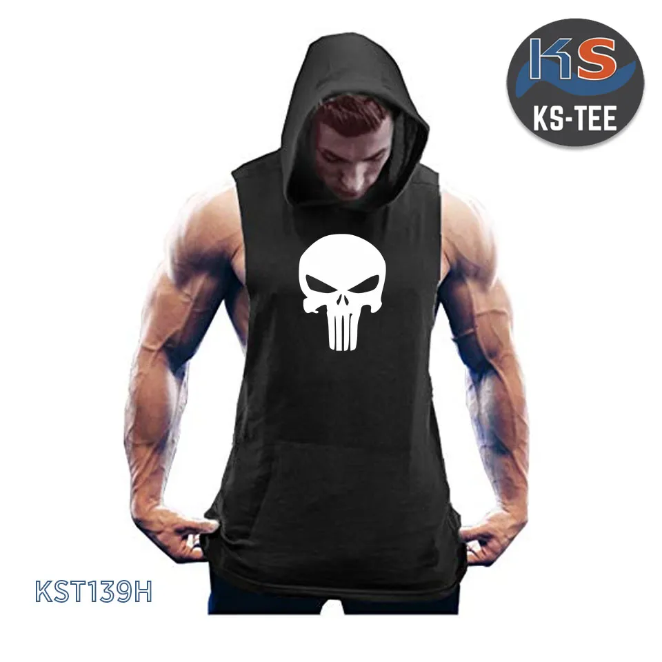 Punisher sleeveless hoodie sale