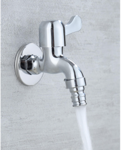 HW083- Washer Faucets In-wall Copper Faucet Valve Core Washing Machine Faucet 1/2" 4-point Water Inlet For Household Improvement