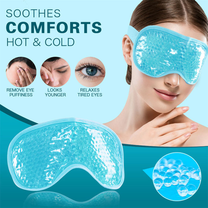 Gel Eye Mask Cold Pack Warm Hot Heat Ice Cool Compress Soothing