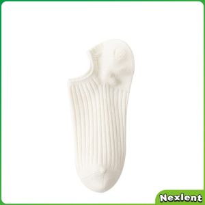 Nexlent Ladies Socks Cotton Japanese Style Plain Color Breathable and Comfortable Ankle Socks