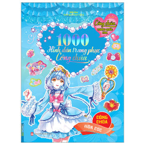 Sách - Công chúa vương quốc hoa - 1000 hình dán trang phục công chúa - Công chúa hoa cúc