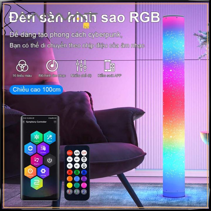 MIWAT LED RGB Đèn Sàn Phòng Ngủ Đèn Ngủ Trang Trí Ngôi Sao Chân Đế ...