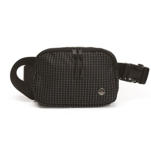 LANGJ กระเป๋าหลายช่อง กระเป๋าสะพายไนลอน ผ้าสีพื้น ยามว่าง กระเป๋าโทรศัพท์สำหรับกีฬา แบบพกพา สายรัดปรับได้ กระเป๋าสะพายข้าง กลางแจ้ง