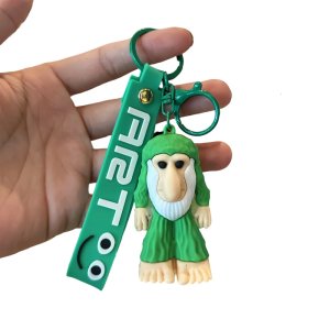 Not Slip Car Keychain Gentle Elastomer Building Dynamic Styles For Practical Key Organization