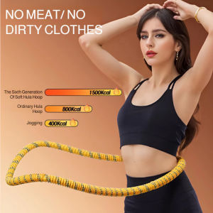 Soft Hula Hoop Beginner-Friendly Portable Fitness Gear for Home Core Training & Fat Burning
