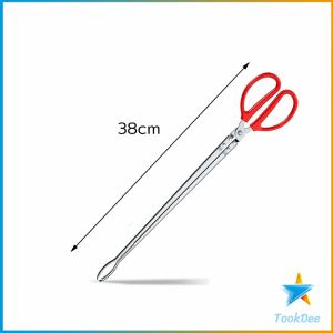 TD คีมจับสัตว์น้ำ หรือคีบปิ้งย่าง คีมสแตนเลส ขนาด 38cm/52cm/68cm ใช้งานง่าย ป้องกันการลื่น Long-handled Clip