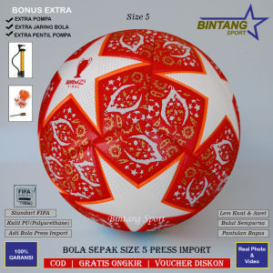 Bola Sepakbola Size 5 Original Import Model Press Mesin Bola Sepak Liga Champion Best Quality