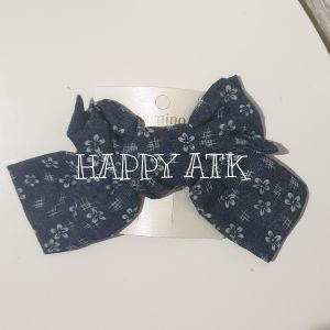 JEPIT KAMINO OTO KAIN PITA DENIM / JEPIT RAMBUT / IKAT RAMBUT / JEPITAN RAMBUT KAMINO DENIM BERMOTIF