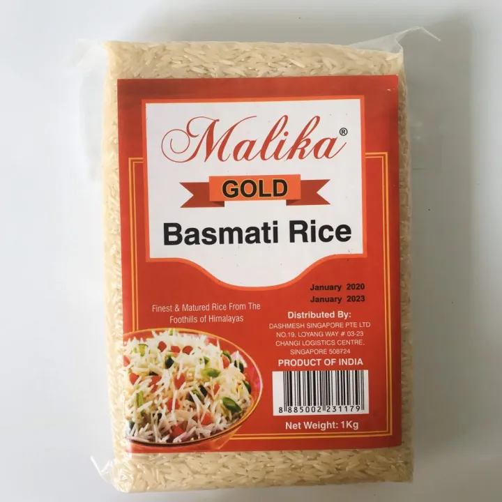 Gạo Basmati MALIKA Gold Ấn Độ - Túi 1kg