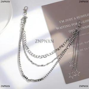 [COD] ZNPNXN Punk Fashion Star Waist Chain Simple Tassel Pants Chain Personalized Hip Hop Multilayer Waist Chain Clothing Accessories Gifts