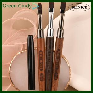 [Green Cindy] Nail Liner Brush Wooden Handle Reusable Anti-Slip French Lines Flower Painting Brush DIY Fine Details Manicure Tools