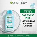 GARNIER MICELLAR CLEANSING WATER SALICYLIC BHA 125ML / 400ML. 