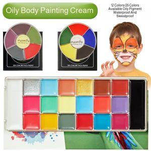 Body Paint/Face Paint/Halloween Body Paint/Cosplay Face Paint/Theatre Cream Makeup/Party Stage Performance/Adults