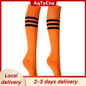 [COD] AqToCna Ship within 24 hours Football Socks High Quality Long Tube Knee Cotton Legging Stockings Soccer Baseball Running Sport Adults Socks