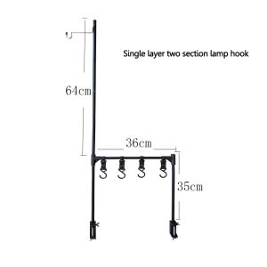 BLACKWORM outdoor camping folding rack Picnic Barbecue Tableware Rack Desktop Storage Rack