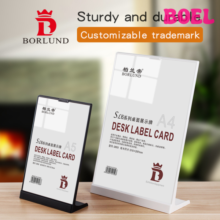 [BOEL] BORLUND Advertising Board Display Stand Plastic Double-Side ...