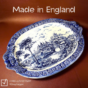 [Hàng Hiếm U.K] -  Old Britain Castles- 01 Chiếc Đĩa Cảnh Lâu Đài 40cm