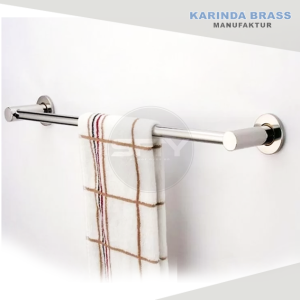 Jemuran Handuk Kamar Mandi Rak Gantungan Baju Dinding Stainless Anti Karat