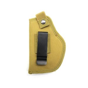 Tactical Universal Nylon Left and Right Holster Concealed Carry Bag Quick Draw Belt Metal Clip Hand Holster