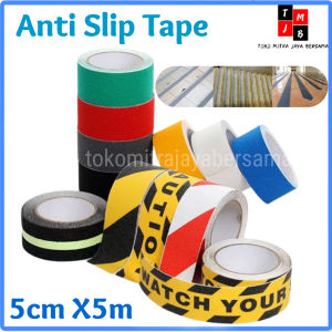 Anti Slip Tape Lakban Anti Licin Stiker Lantai 5Cm X 5Meter Safety Grip Strong Traction 5 Cm X 5 M