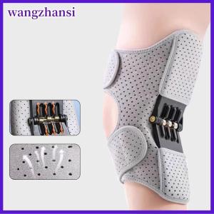 wangzhansi Powerful Rebound Springs Knee Assistive Device Non-Slip Breathable Knee Booster Adjustable Spring Stabilizer Brace Joint Support