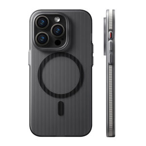 CrashStar MagSafe Anti-slip Edge Corrugated Stripes Skin-friendly Matte Phone Case For iPhone 17 16 15 14 Pro Max Air Plus 16e 13 Pro Max Wireless Charging Phone Casing Hard Shockproof Translucent Phone Cover Shell