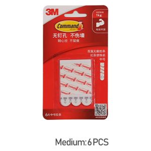 3M Command Strips Double-sided Non-trace Adhesive Strip Replacement Installed Photo Wall Poster Paste Firm Non-nail