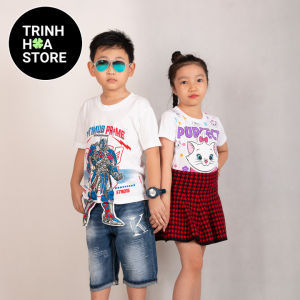 Áo thun bé trai  bé gái dễ thương . Cotton 100% . Thiết kế 3D độc đáo . Hàng chính hãng nhập từ Thái Lan - TRINHHOASTORE -A3DTE001