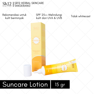 SUNCARE SR12 SKINCARE OFFICIAL SUNSCREEN SUN BLOCK SPF 25 SUNBLOCK ANTI KULIT BELANG NO WHITECAST