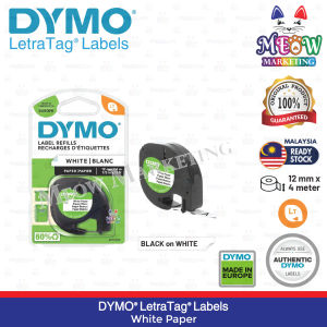 Dymo LetraTag Label Maker Tape Refill (ORIGINAL) - Paper / Plastic
