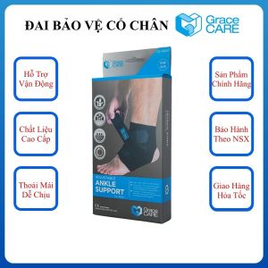 Đai Cố Định Cổ Chân Grace Care AB221 – Hỗ Trợ Chấn Thương Bong Gân Tập Luyện Thể Thao (1 Cái)