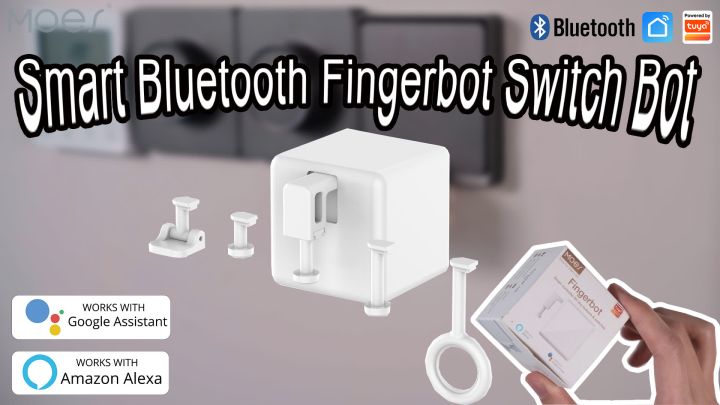 Moes Tuya Smart Fingerbot Plus Wireless Switch Bot App Control Pusher Moes Tuya Smart Fingerbot Plus Wireless Switch Bot App Control Pusher