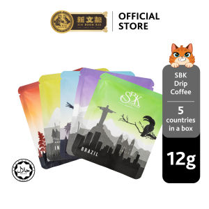 [ HALAL ] SBK Drip Coffee 5 Countries｜100% Natural Arabica Coffee Beans｜SPECIAL BOX｜12g x 5 sachets
