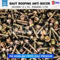 Baut baja ringan l baut Skrup Baja Ringan 12 x 30 (3cm) Harga Termurah- 100pcs   Mild Steel Bolts  roofing sekrup paku rivet rifet self drilling screw atap plafon seng galvalum alumunium besi kayu pvc fastener ecer canal c fiber glass sekrup. 