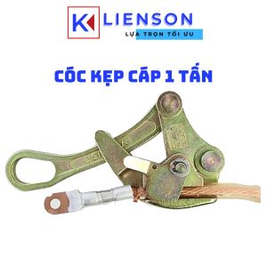 Cóc kẹp cáp cóc ngặm cáp 1 tấn - dùng để kẹp cáp kết hợp với pa lăng lắc cáp để kéo căng dây cáp (cáp điện hạ thế 4 sợi) dùng trong công tác thi công lưới điện truyền tải điện - Cơ Khí Liên Sơn