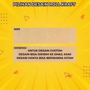 Roll Hijab Label Belt Packaging Hijab Kraft Paper Samson Souvenir Makanan Custom Ukuran 5 x 30 cm